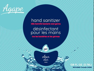 Hand Sanitizer 128 Oz Front (Sentinel 128 Oz)